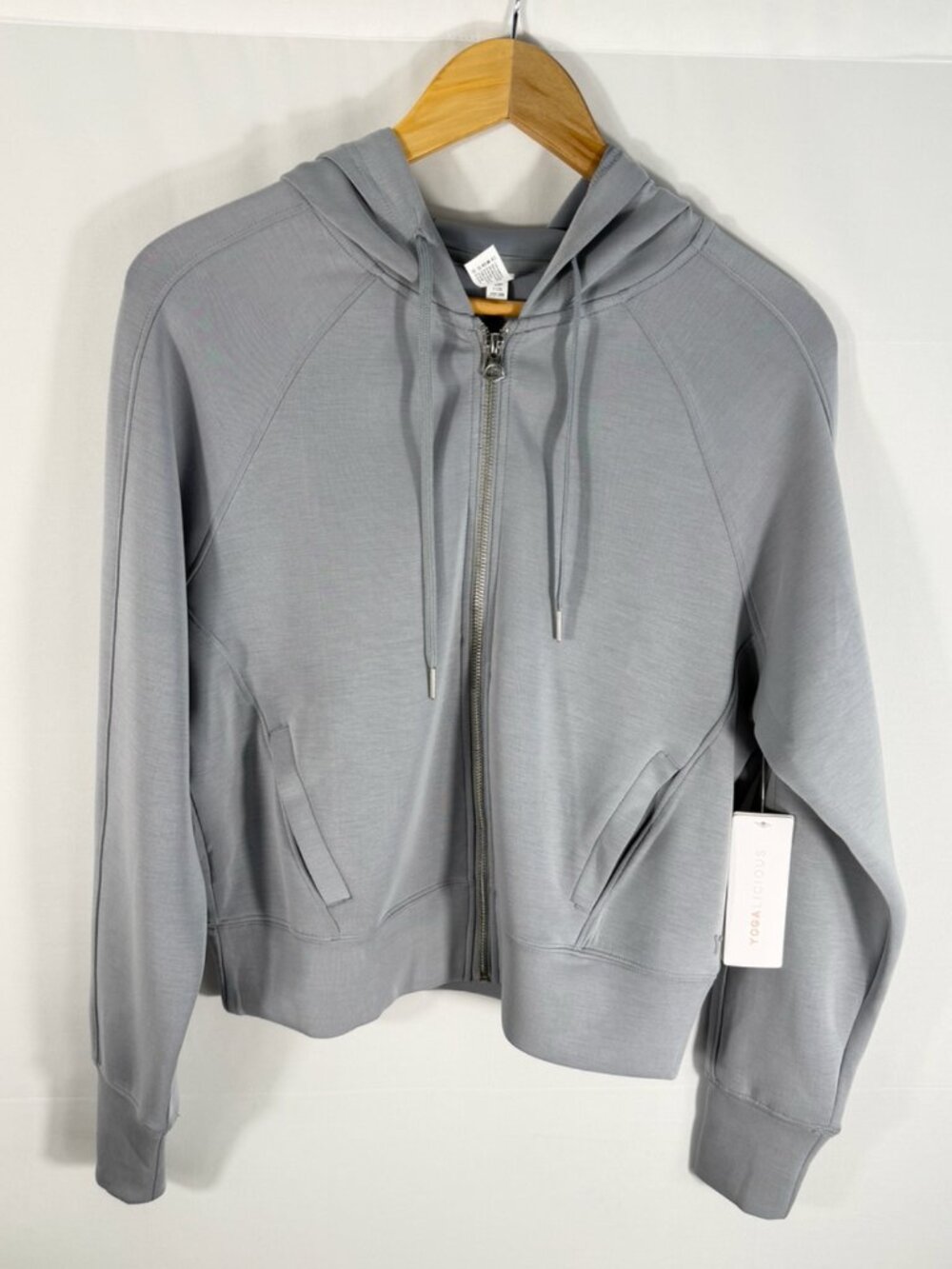 Yogalicious Full Zip Hoodie XS Athletic Lightweight Jacket Workout Athleisure